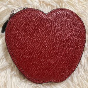 Coach Apple Coin Pouch 1941 RED Leather NWT